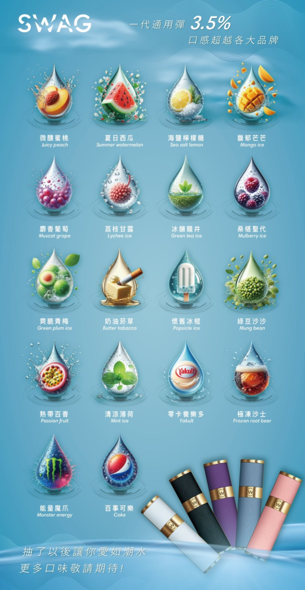 SWAG煙彈通用一代 / 3顆入 / 滿5盒送皮革主機(主機已送完）